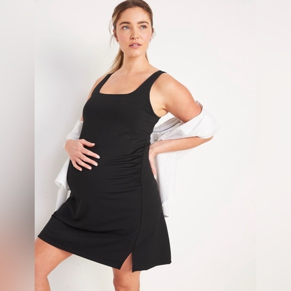 NWT! Black Jack Maternity Sleeveless PowerSoft Mini Skort Dress - Size Small 💜 - Picture 3 of 4